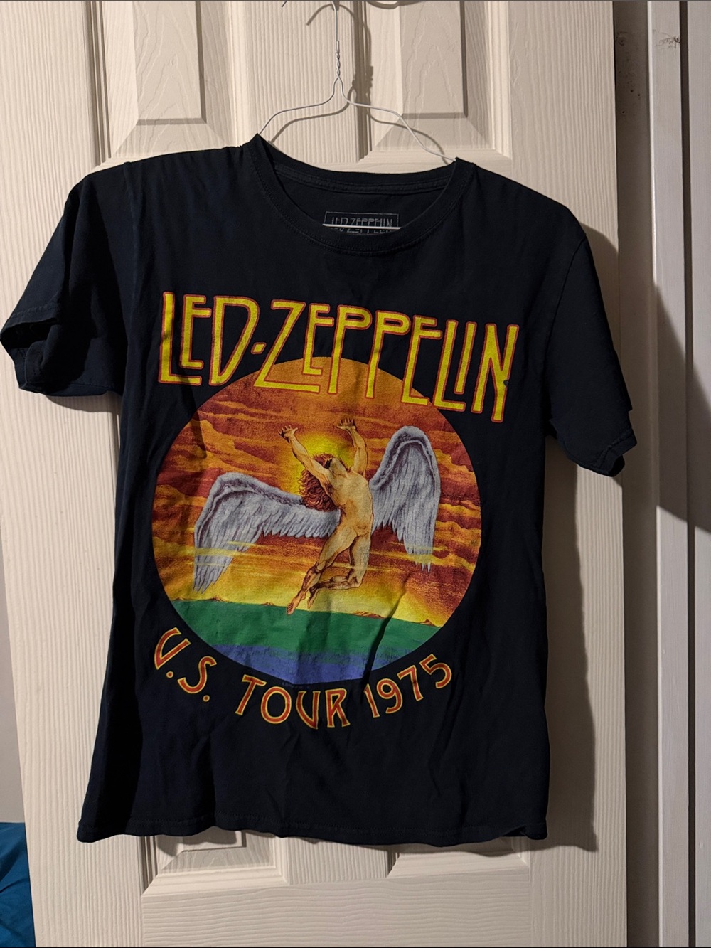 #259 Led Zeppelin Black Short Sleeve Graphic Tee - US Tour 1975